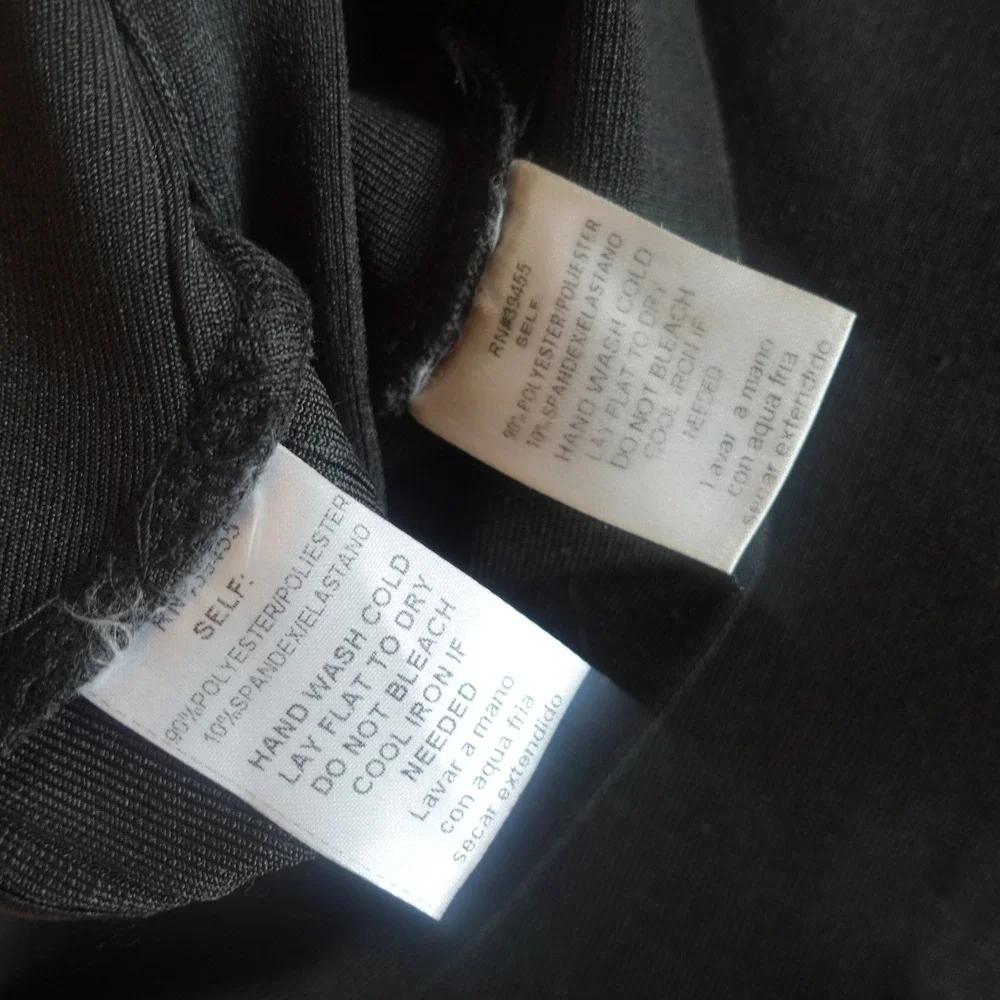 Y2K Womens Skirt Crop Top Set Medium Black‎ Bandage Bra Clubwear Party Going Out